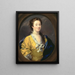 Portret damy - William Hogarth — oprawiony obraz na ścianie