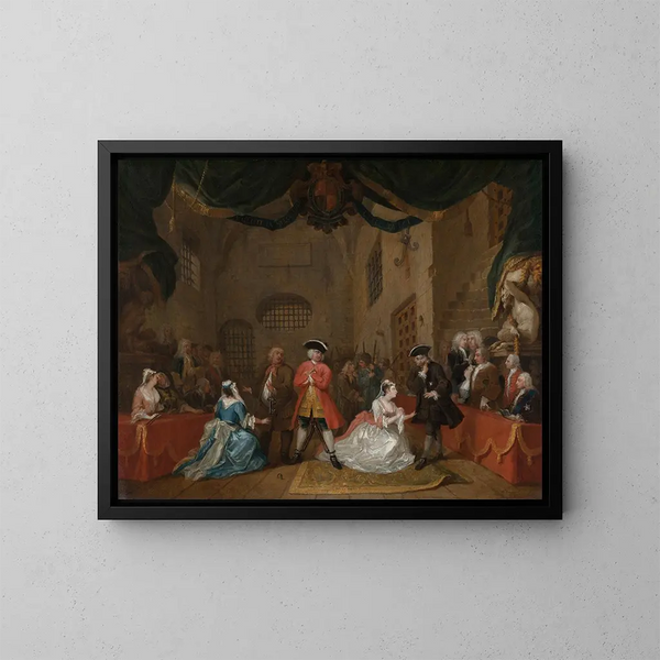 L'Opéra des gueux - William Hogarth — oprawiony obraz na ścianie