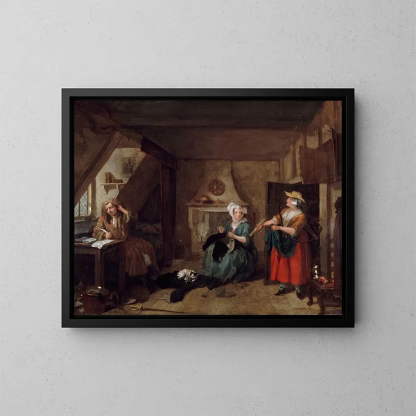 Poeta w rozpaczy - William Hogarth — oprawiony obraz na ścianie