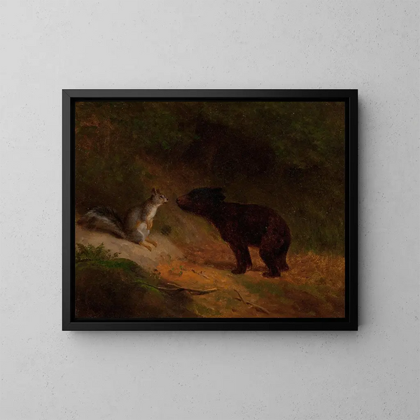 Przyjaciele nieprawdopodobni - William Holbrook Beard — oprawiony obraz na ścianie