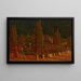 Piazza della Costituzione, Athènes de nuit - William Holman Hunt — oprawiony obraz na ścianie