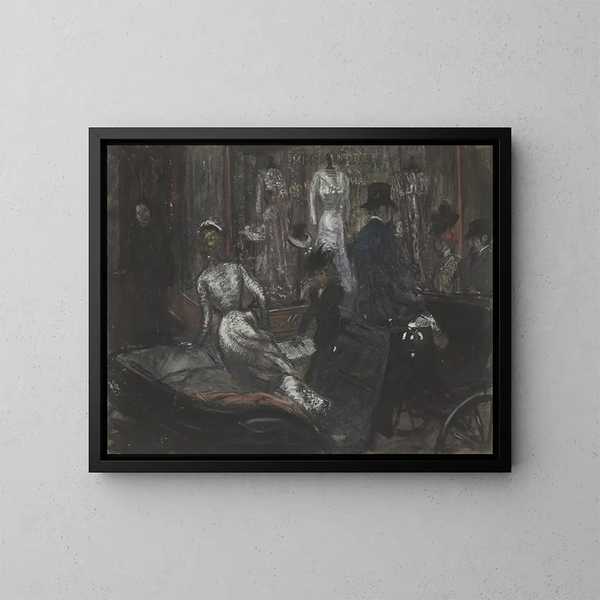 U modistek - William James Glackens — oprawiony obraz na ścianie