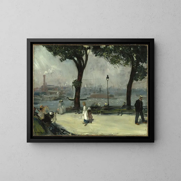 Parc East River - William James Glackens — oprawiony obraz na ścianie