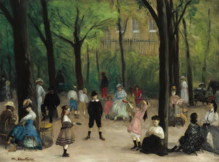 Ogrody Luksemburskie - William James Glackens — widok dzieła