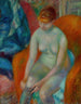 Nagie kobiety pociągającej za pośladek, Nagie z rudymi włosami - William James Glackens — widok dzieła