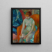 Nagie kobiety pociągającej za pośladek, Nagie z rudymi włosami - William James Glackens — oprawiony obraz na ścianie