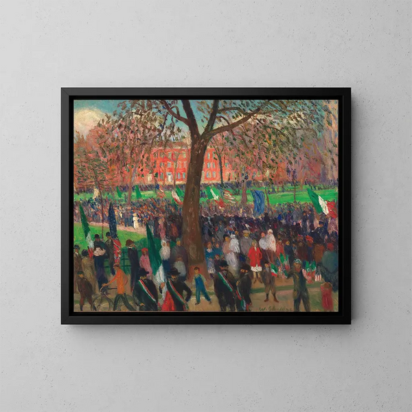 Parada na Washington Square - William James Glackens — oprawiony obraz na ścianie