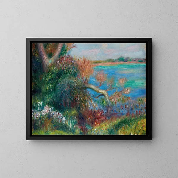 Brzeg rzeki - William James Glackens — oprawiony obraz na ścianie