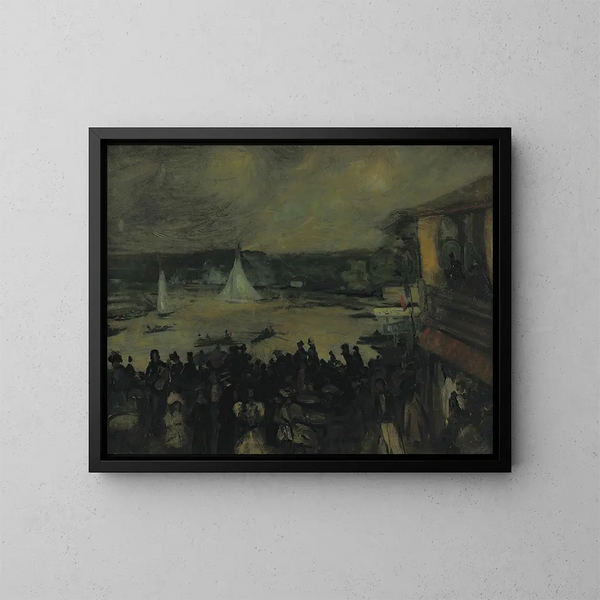 Żaglowce w Paryżu - William James Glackens — oprawiony obraz na ścianie