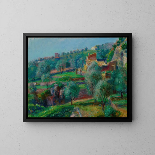 Tarasy południowej Francji - William James Glackens — oprawiony obraz na ścianie