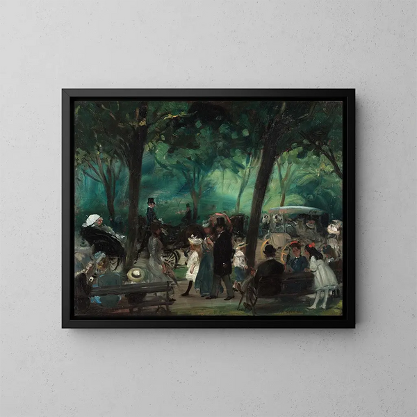 La Promenade dans Central Park - William James Glackens — oprawiony obraz na ścianie