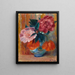 Tulipany i peonie w dzbanku - William James Glackens — oprawiony obraz na ścianie