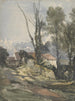 Dom wiejski i uliczka - William James Müller — widok dzieła