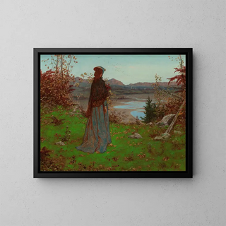 William John Hennessy - Woman in an Autumn Landscape.webp