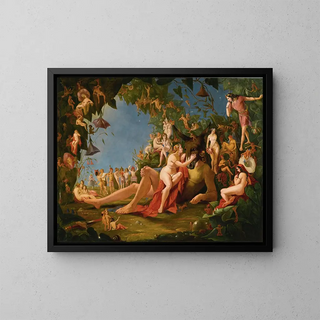 William John Montaigne - Scene from midsummer nights dream come sit thee down upon this flowery bed.webp