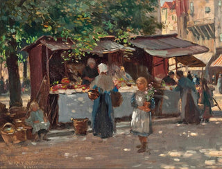 William Kay Blacklock - Market day Bruges.webp