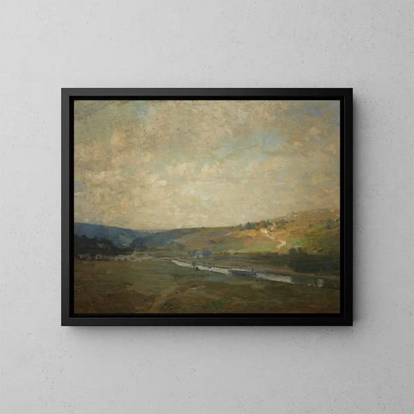 Kanał Delaware - William Langson Lathrop — oprawiony obraz na ścianie