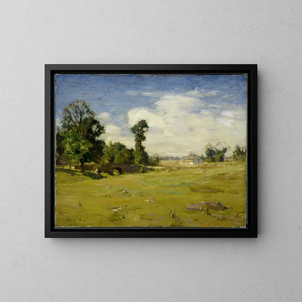 Most na Polu Elizejskim - William Langson Lathrop — oprawiony obraz na ścianie