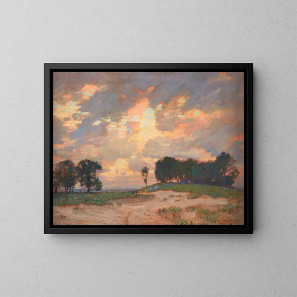 Le Bûcher - William Langson Lathrop — oprawiony obraz na ścianie