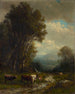 pejzażowy z bydłem - William M. Hart — widok dzieła