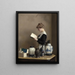 Kobieta sprzątająca - William McGregor Paxton — oprawiony obraz na ścianie