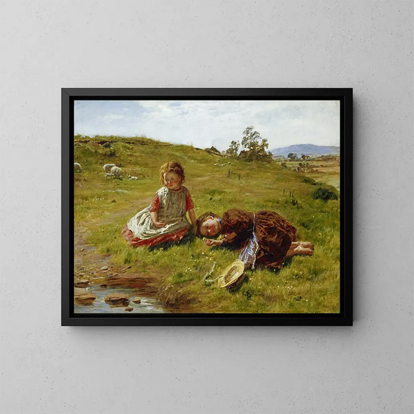 Wiosna - William Mctaggart — oprawiony obraz na ścianie