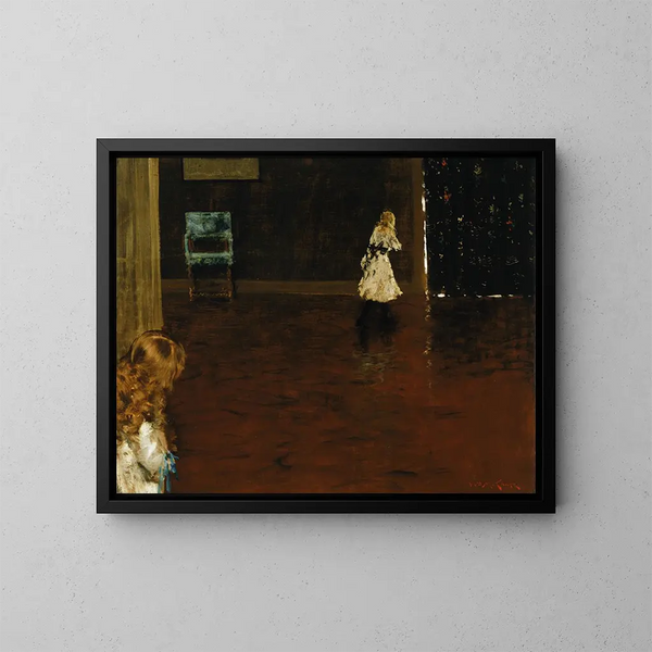 Cache-cache - William Merritt Chase — oprawiony obraz na ścianie