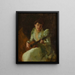Damy grającej na gitarze - William Merritt Chase — oprawiony obraz na ścianie