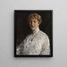 Dama w białej bluzce - William Merritt Chase — oprawiony obraz na ścianie