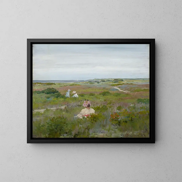 pejzażowy w Shinnecock, Long Island - William Merritt Chase — oprawiony obraz na ścianie