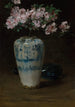 Chiński wazon z różowymi azalami - William Merritt Chase — widok dzieła