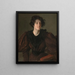 Studium młodej kobiety - William Merritt Chase — oprawiony obraz na ścianie