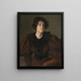 Studium młodej kobiety (Konflikt sprawy) - William Merritt Chase — oprawiony obraz na ścianie