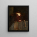 Głowa cielęcia z rodziny krowy - William Merritt Chase — oprawiony obraz na ścianie