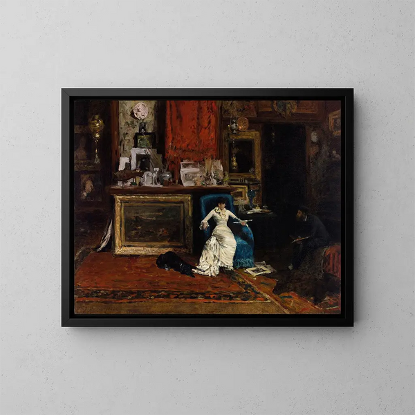 Le studio de la dixième rue - William Merritt Chase — oprawiony obraz na ścianie