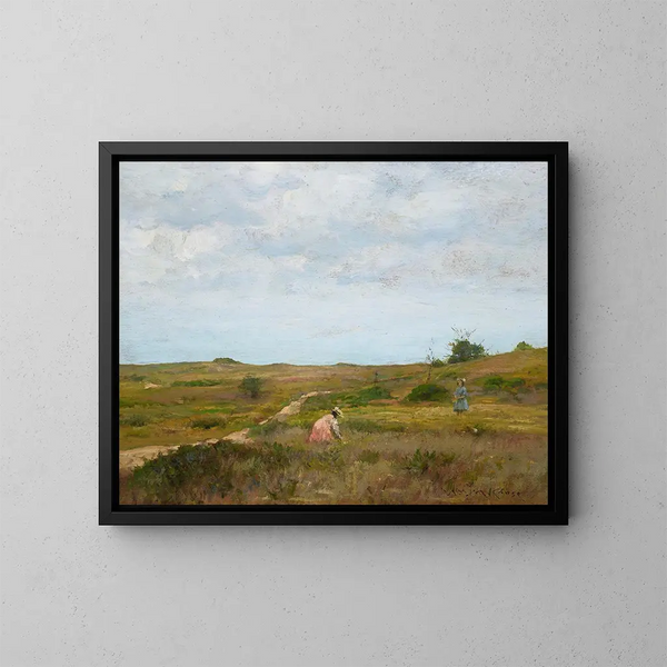 Bez tytułu, Shinnecock Hills, Long Island - William Merritt Chase — oprawiony obraz na ścianie