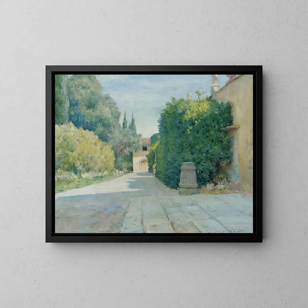 Villa w Florencji - William Merritt Chase — oprawiony obraz na ścianie