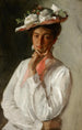 Kobieta w bieli - William Merritt Chase — widok dzieła