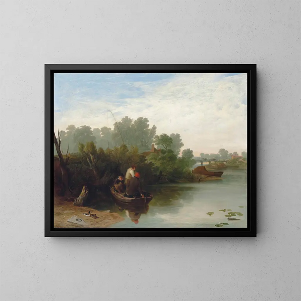 Chłopcy łowiący ryby - William Mulready — oprawiony obraz na ścianie
