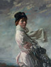 W zatoce Dublina, portret żony artysty - William Orpen — widok dzieła