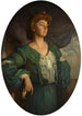 portret Mary Lady Gerard w zielonej sukni - William Orpen — widok dzieła