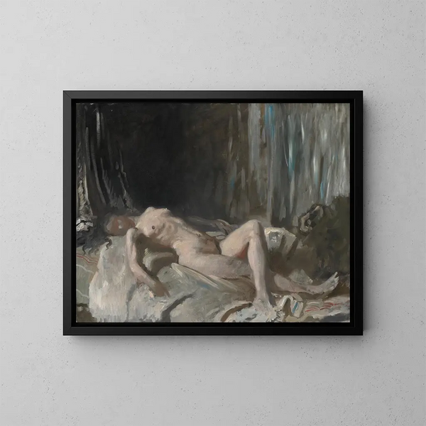 Studium kobiecego aktu - William Orpen — oprawiony obraz na ścianie