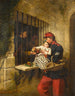 Wnętrza więzienia w Marsylii: scena z La Petite Dorrit - William Powell Frith — widok dzieła