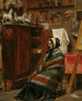 Model w zatłoczonym studio - William Powell Frith — widok dzieła
