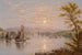 Zachód słońca nad jeziorem Champlain - William Rickarby Miller — widok dzieła
