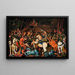 Fantazja z bitwy Paolo Uccello, wstępne studium - William Scharff — oprawiony obraz na ścianie
