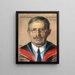 Williston Walker Profesor historii kościelnej 1901 22 Prévôt 1920 22 - William Sergeant Kendall — oprawiony obraz na ścianie