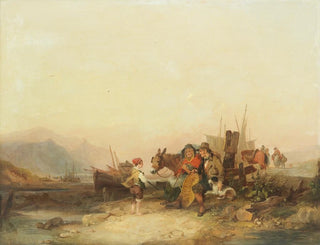 William Shayer - Fishing family on the shore.webp