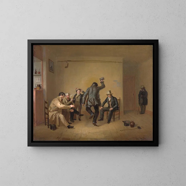 Scena z baru - William Sidney Mount — oprawiony obraz na ścianie