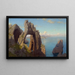 naturalnego łuku w Capri - William Stanley Haseltine — oprawiony obraz na ścianie